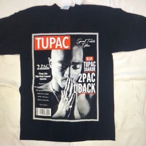 Black Tupac Graphic T-Shirt